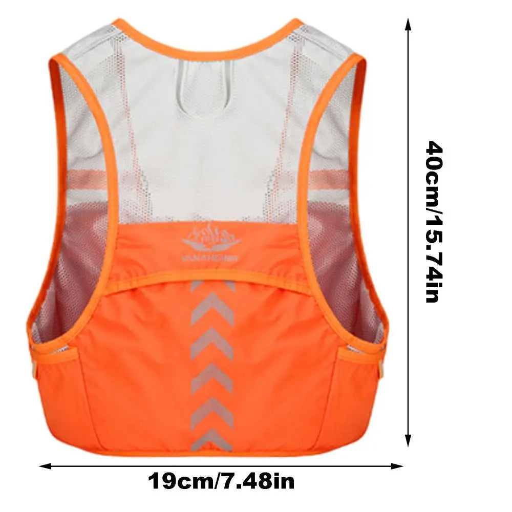 Hydration Running Vest, Reflecterend Rugzak voor Hardlopen, Fietsen en Hiken, Ademend Hydratatie Vest met Telefoonhouder en Waterdichte Stoffen