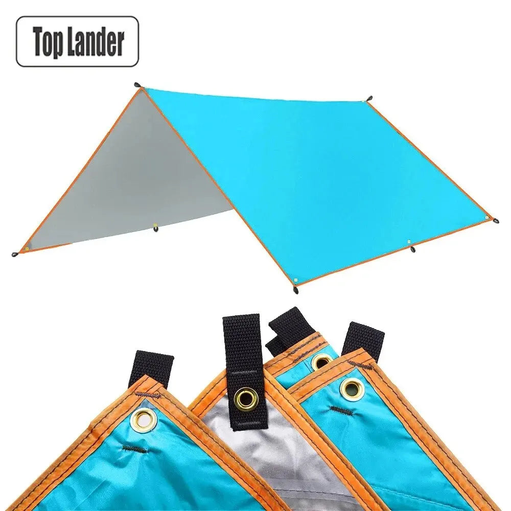 Campingplane, wasserdichter Sonnenschutz – Ultraleichte Zeltmarkise für Schatten im Freien, am Strand, beim Wandern, im Garten und beim Picknicken