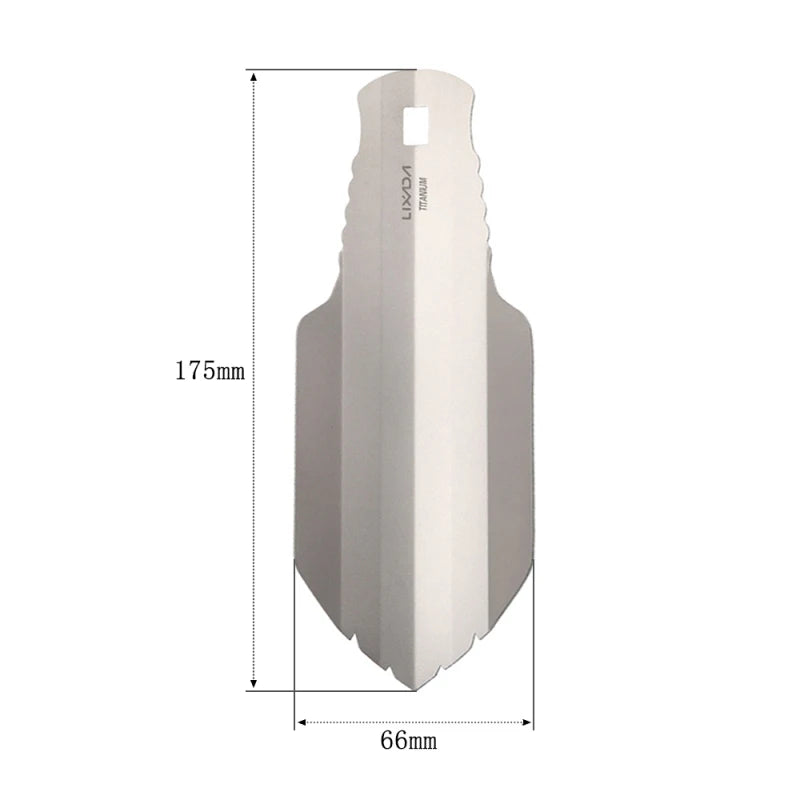 Lixada Titanium Camping Shovel | Ultralichte Trowel voor Hiking, Survival en Outdoor Activiteiten