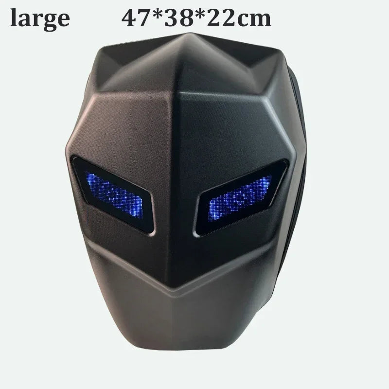 LED-Hartschalenrucksack – wasserdichter Motorrad-, Fahrrad- und Laptop-Rucksack für Reisen und geschäftliche Nutzung