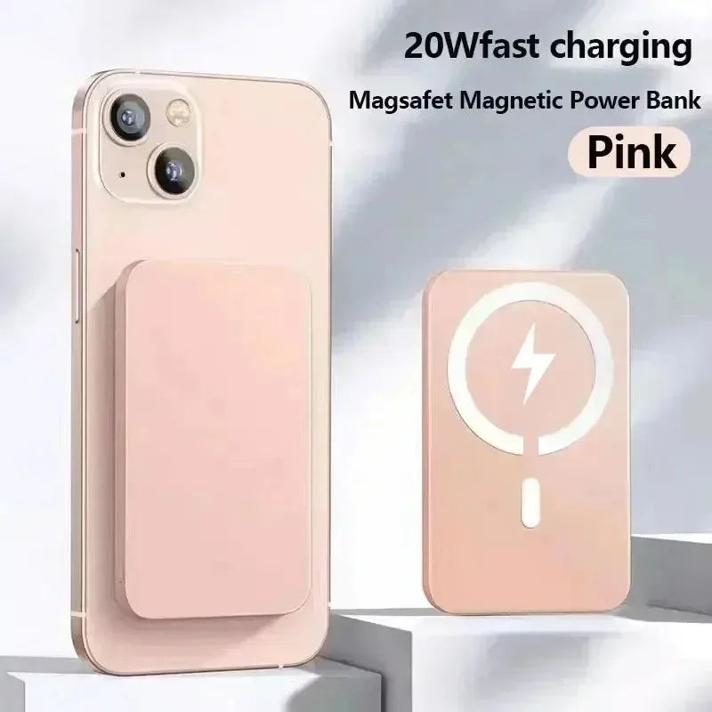 Magnetische 50000-mAh-Powerbank – 20-W-Schnellladegerät, kabelloser externer MagSafe-Akku für iPhone 13/14/15, Xiaomi und Samsung