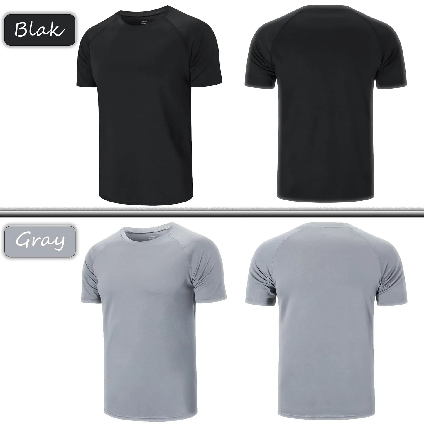 ZengVee 3-Pack Sport T-Shirts voor Heren – Ademend & Comfortabel