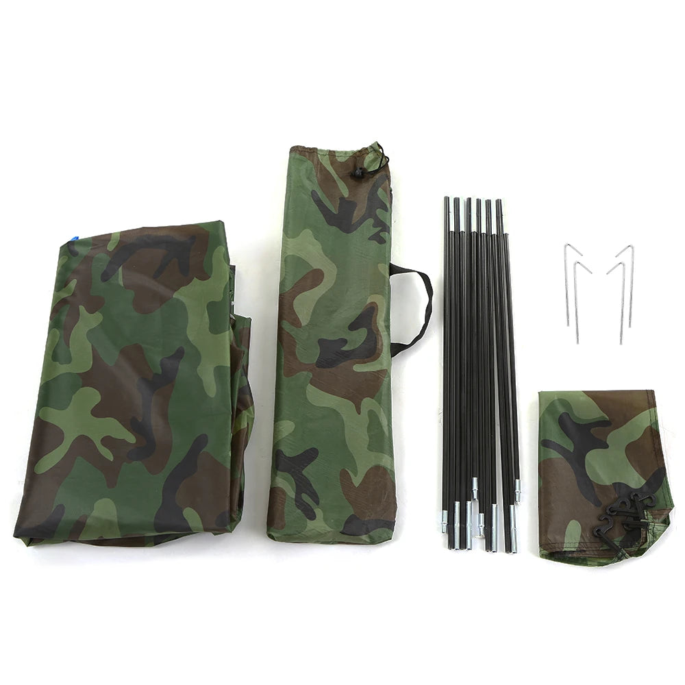 1-Persoons Camping Tent – Lichtgewicht, Snel Opzetten & Camouflage Design | Perfect voor Outdoor, Reizen & Strand