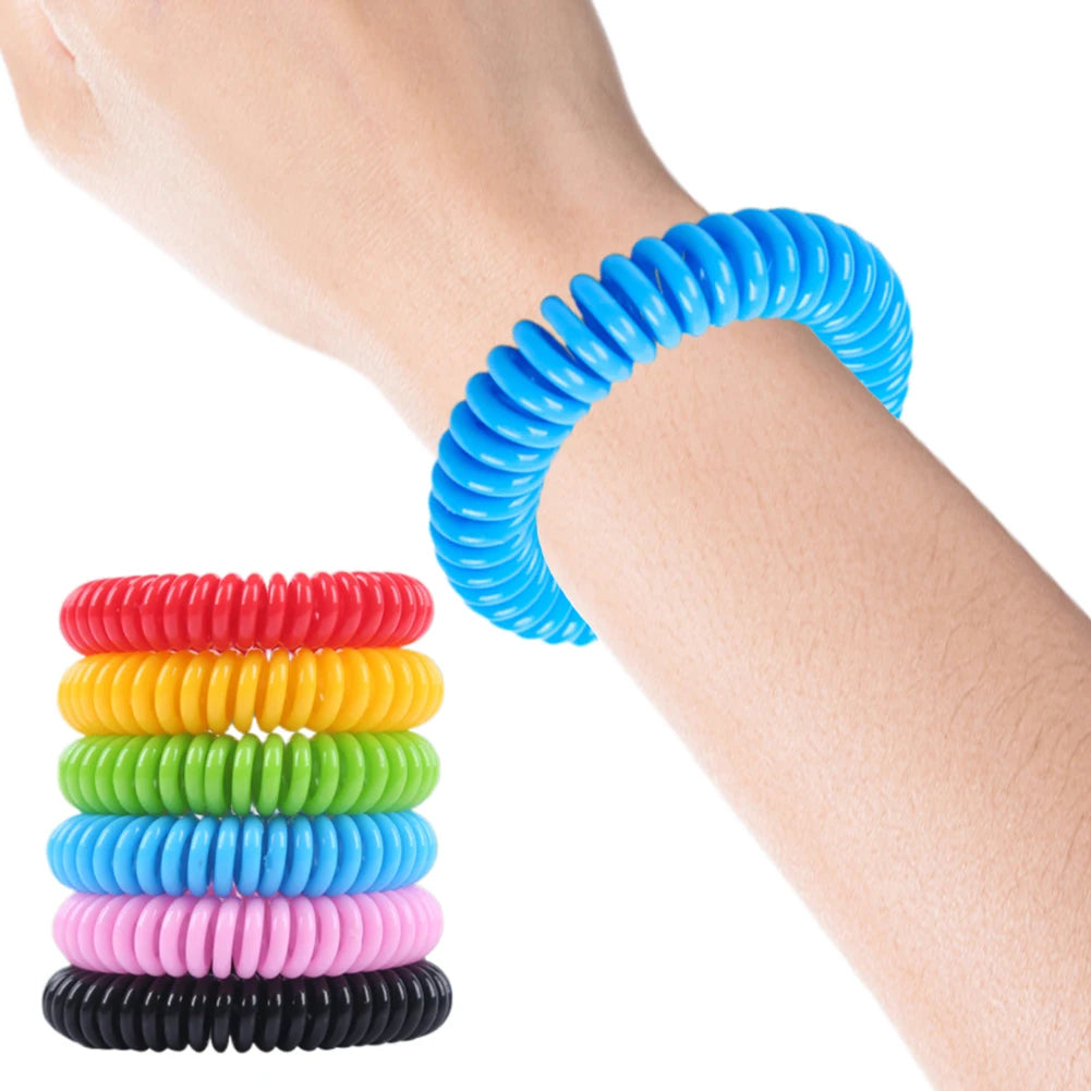 10-Pack Mosquito Repellent Bracelets, Natuurlijke Mosquito Wristband, Individueel Verpakt, Veilig voor Binnen en Buiten