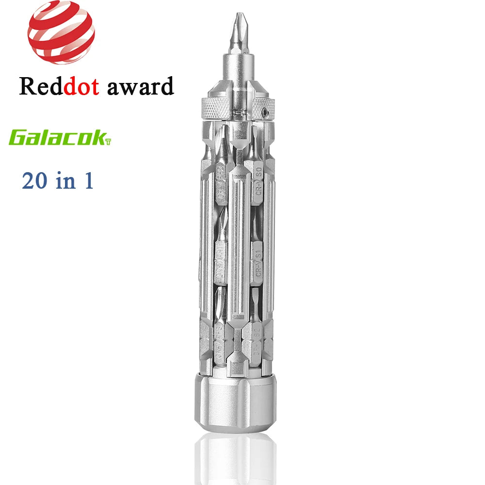 S1 Mehrzweck-Schraubendreher-Set – Tragbares Kombinationsset mit magnetischen Kreuzschlitz- und Torx-Bits für Reparaturen im Haushalt
