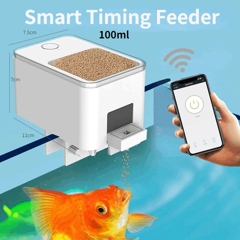 Automatischer WiFi Fischfutterspender – Smarter Fischfütterer mit App- und Sprachsteuerung