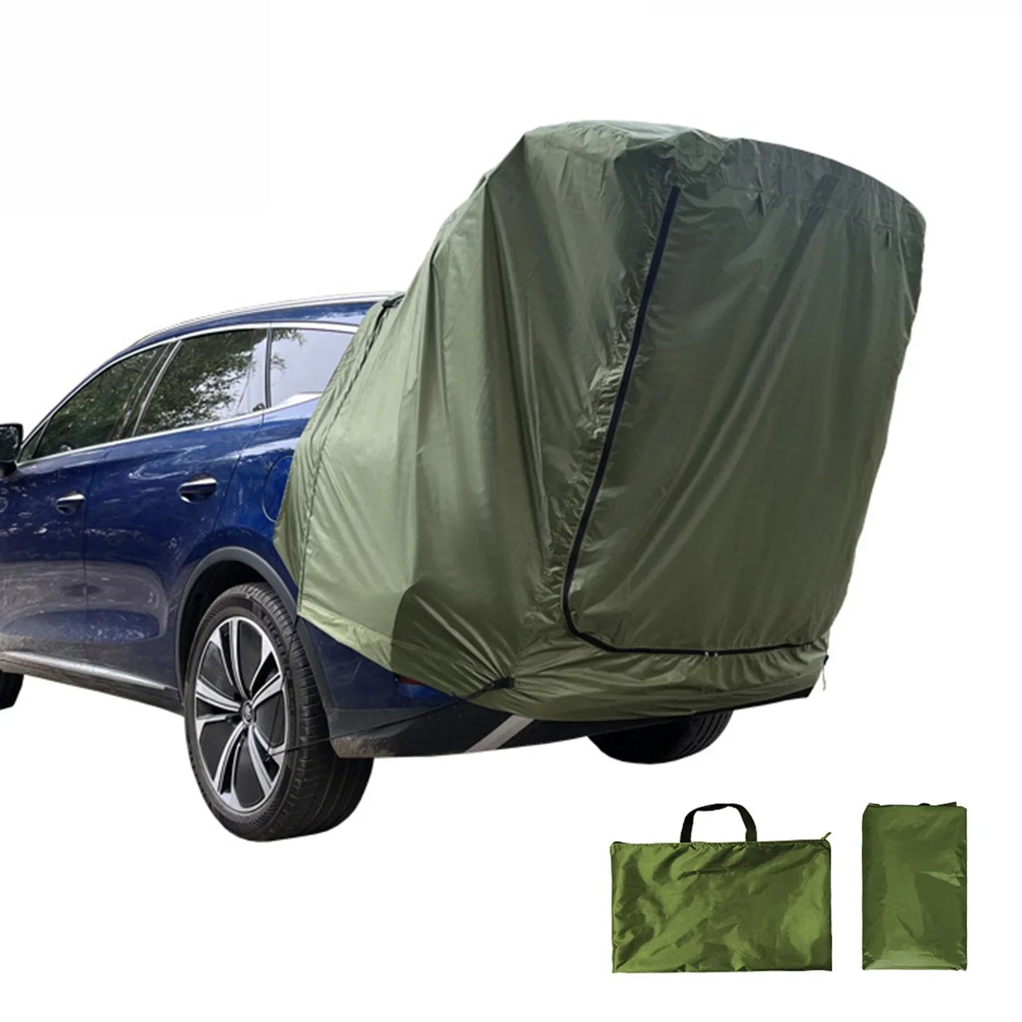 SUV-Campingzelt mit Markise – Geräumiges, reißfestes Zelt für Outdoor-Aktivitäten und Reisen