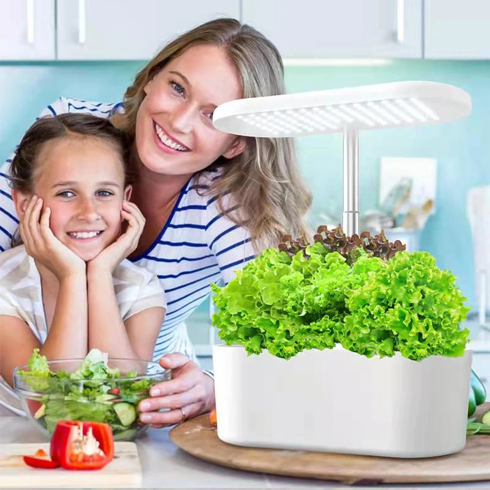 Plant Light with Fruit/Vegetable Mode, Touchscreen, 24W Full Spectrum, 2080lm, 104 LEDs, Water Pump and 3.6L Water Tank