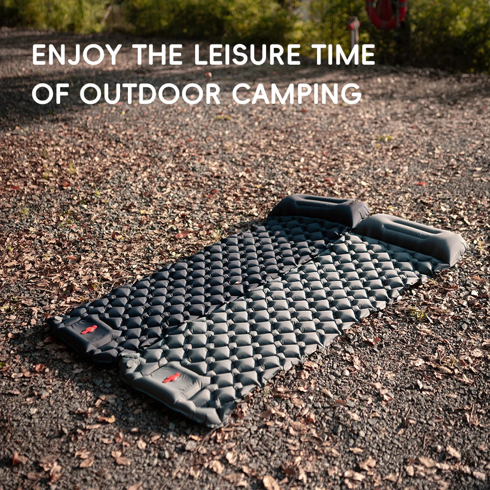 Inflatabele Campingmat met Kussen | Zelfopblazende Slaapmat voor Kamperen, Hiking en Klimmen