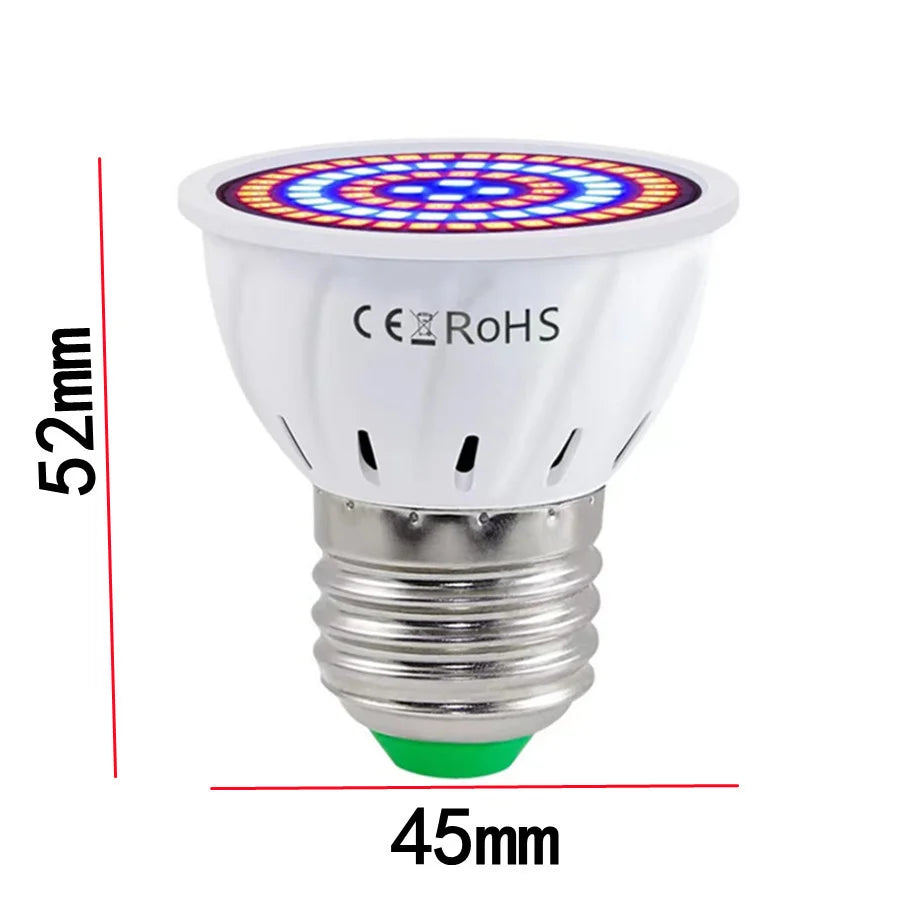 LED-Wachstums-Vollspektrumlampe – E27 E14 GU10 MR16 220 V Hydrokultur- und Wachstumslampe für Zimmerpflanzen