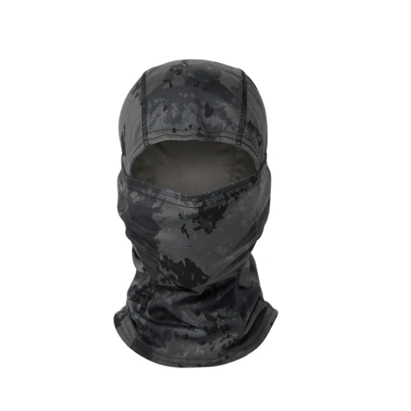 Camouflage Balaclava Hoed voor Fietsers & Jagers – Volledige Gezichtsmasker voor Buiten, Skiën, Motorhelm Binnenmuts