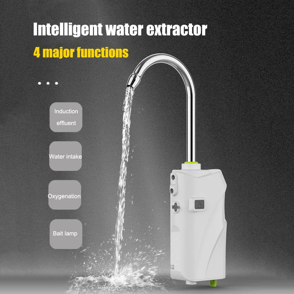 3-in-1-Handwasch- und Angelwerkzeug – Intelligente Sensor-Wasserpumpe mit Sauerstoffzufuhr, LED-Licht und 2600-mAh-Akku