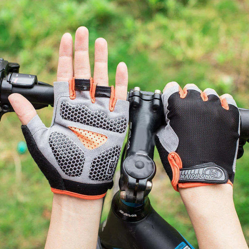 Half Finger Fiets- & Fitnesshandschoenen โ Ademend & Antislip voor Heren & Dames | Sport & Training