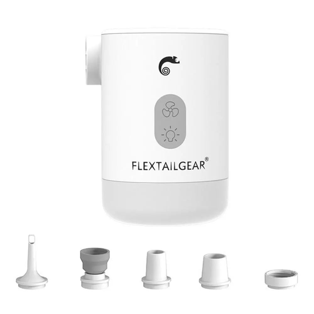 MAX PUMP 2 PRO | Draagbare Elektrische Luchtpomp met Campinglamp en Noodstroomvoorziening voor Outdoor