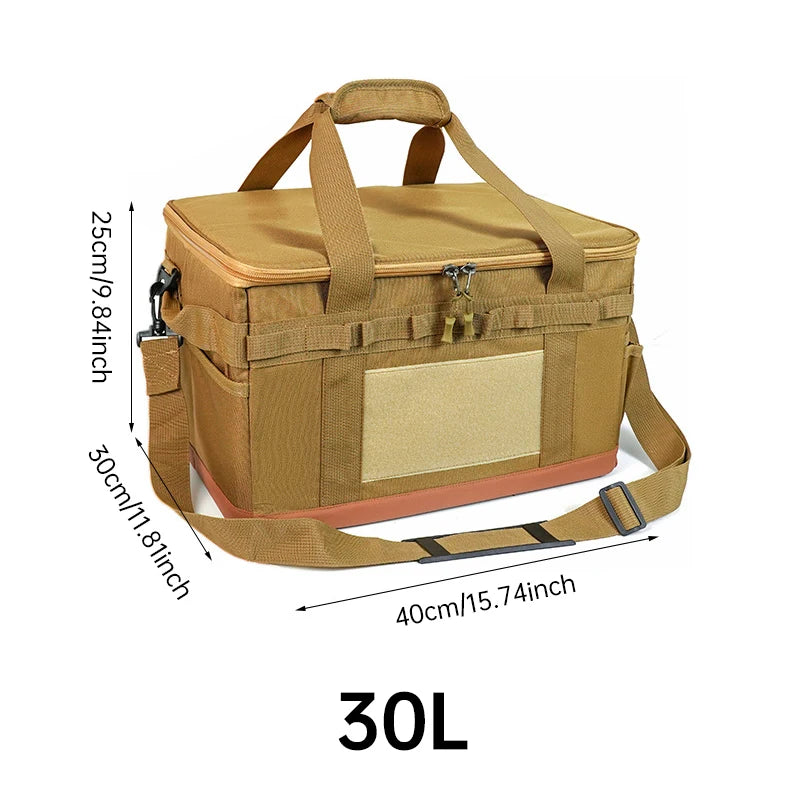30-45-60L Outdoor Opbergtas | Grote Capaciteit Camping Tas voor Gasfles, Keukengerei en Picknick Benodigdheden