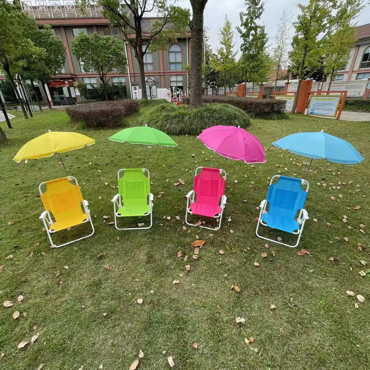 Opvouwbare Strandstoel met Parasol | Draagbare Outdoor Kinderstoel | Multifunctionele Ligstoel