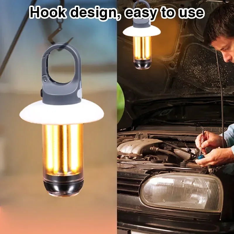 Campinglamp – Lichtgewicht Handlamp met 5 Verlichtingsmodi en USB-oplaadbaar