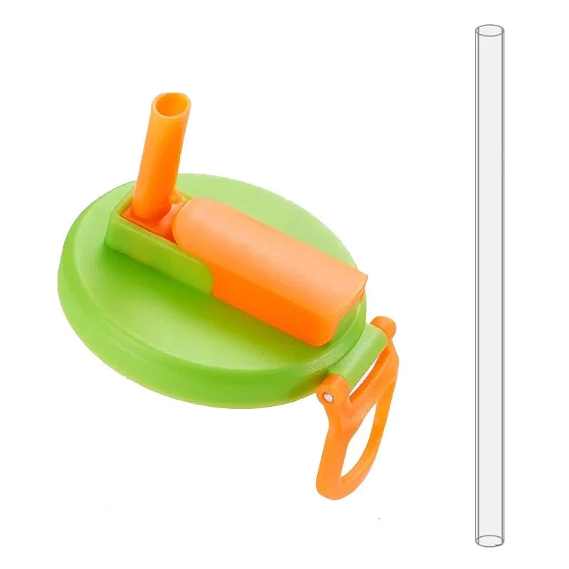 2-Color Silicone Can Lids with Straws – BPA Free, Reusable Accessories for Soda, Beer and Juice Cans