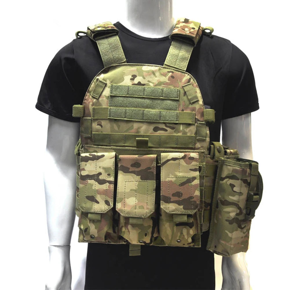Nylon Chest Rig MOLLE Weste – Camouflage-Körperpanzerung für Jagd, Airsoft, Paintball und taktische Einsätze