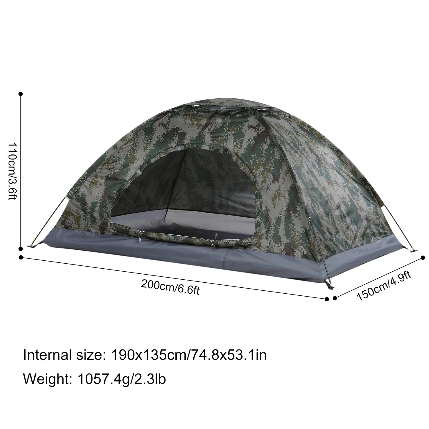 Ultralichte Camping Tent – UPF30+ Zonbescherming & Waterbestendig