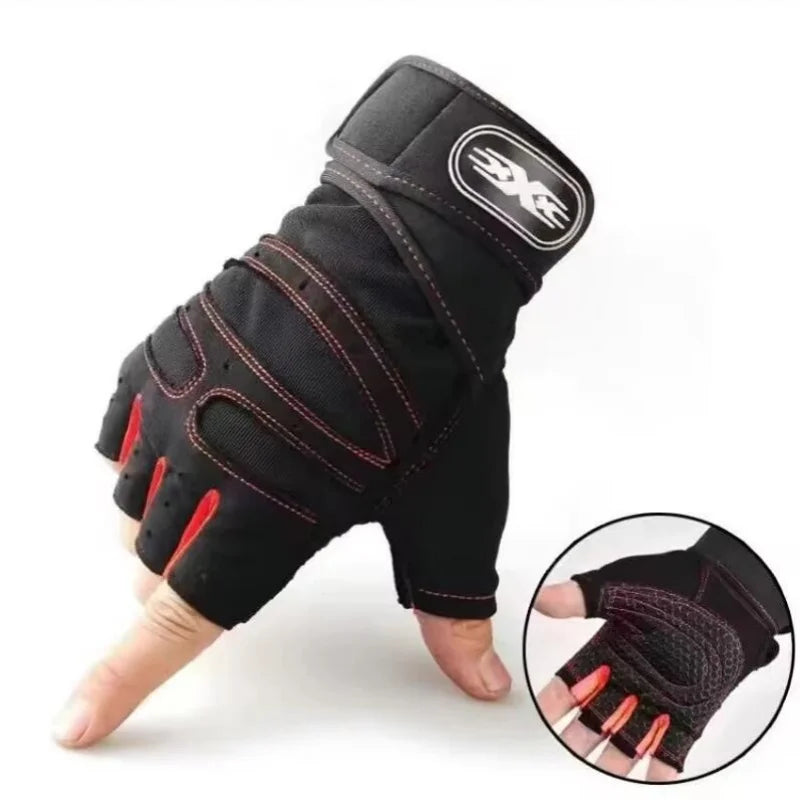 Ademende Half Finger Fitnesshandschoenen โ Slijtvaste Sporthandschoenen voor Fietsen, Klimmen & Outdoor