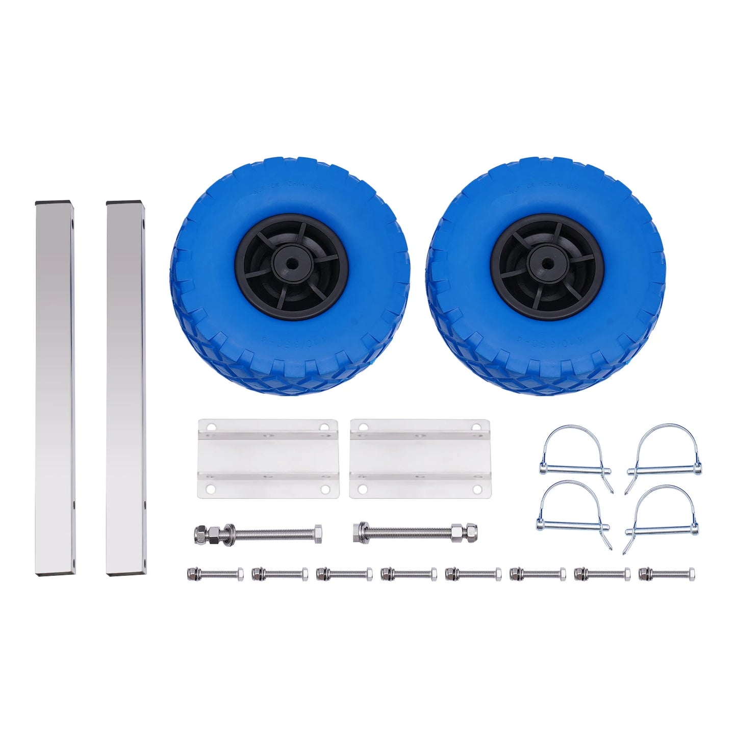 2PCS Boot Lancering Wielen 10" RVS Boot Transom Wielen voor Opblaasbare Boot Trailer