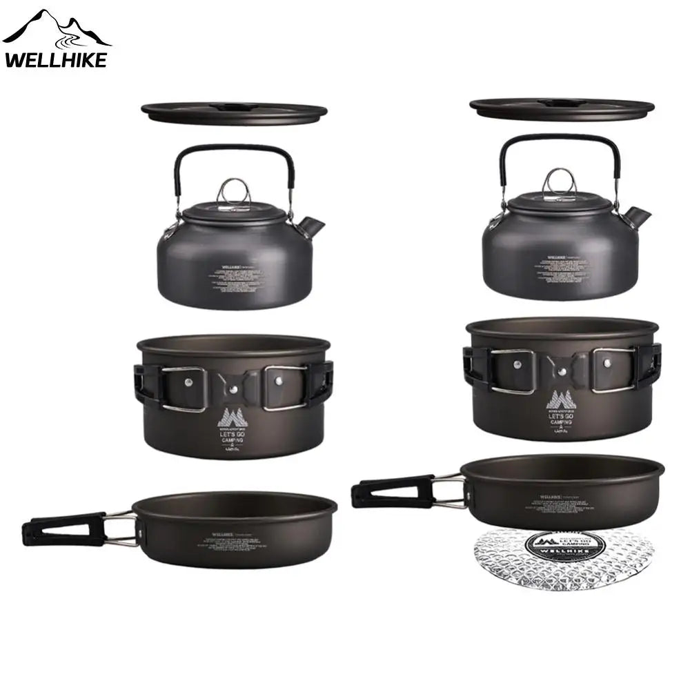 Camping Kookset met Waterketel & Draagbare Kooktoestel – Outdoor Kookgerei