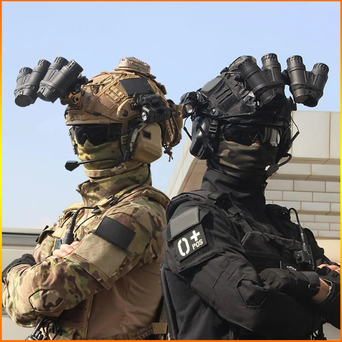 Airsoft FAST Helm Set – Tactische Helm met Headset en Helmovertrek voor Cosplay, Paintball en Jacht
