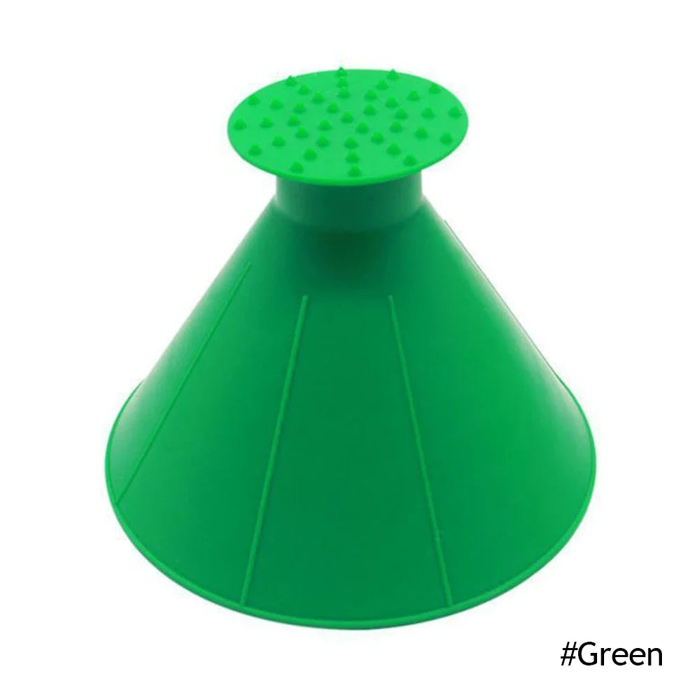 Car Ice Scraper Funnel – Car Window Snow and Ice Scraper, Practical Window Cleaning for Home and Car