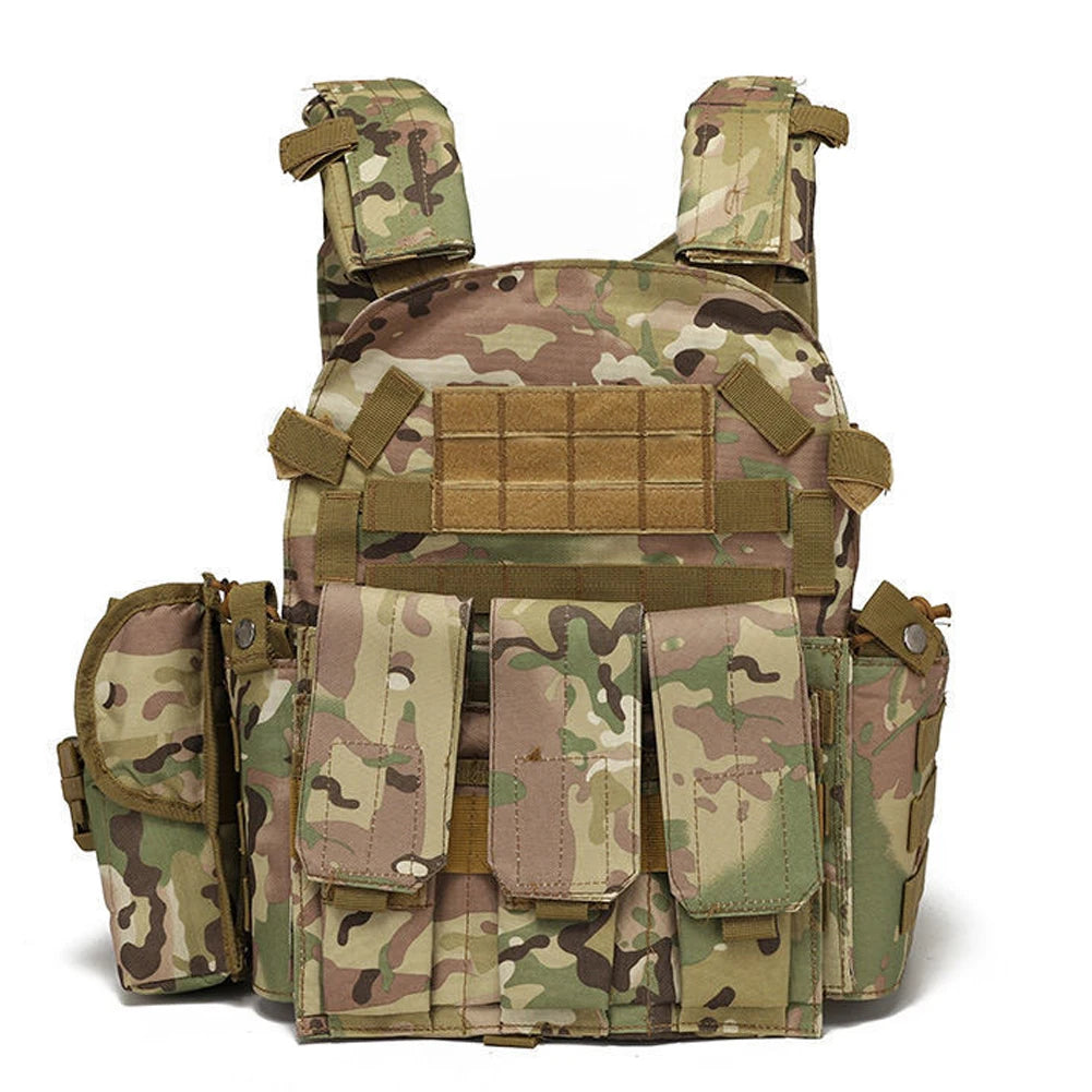 Nylon Chest Rig MOLLE Weste – Camouflage-Körperpanzerung für Jagd, Airsoft, Paintball und taktische Einsätze