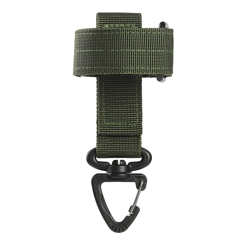 Verstelbare Molle Handschoenhouder – Sleutelring & Karabijnclip voor Brandweer, Hiking & Werkgebruik