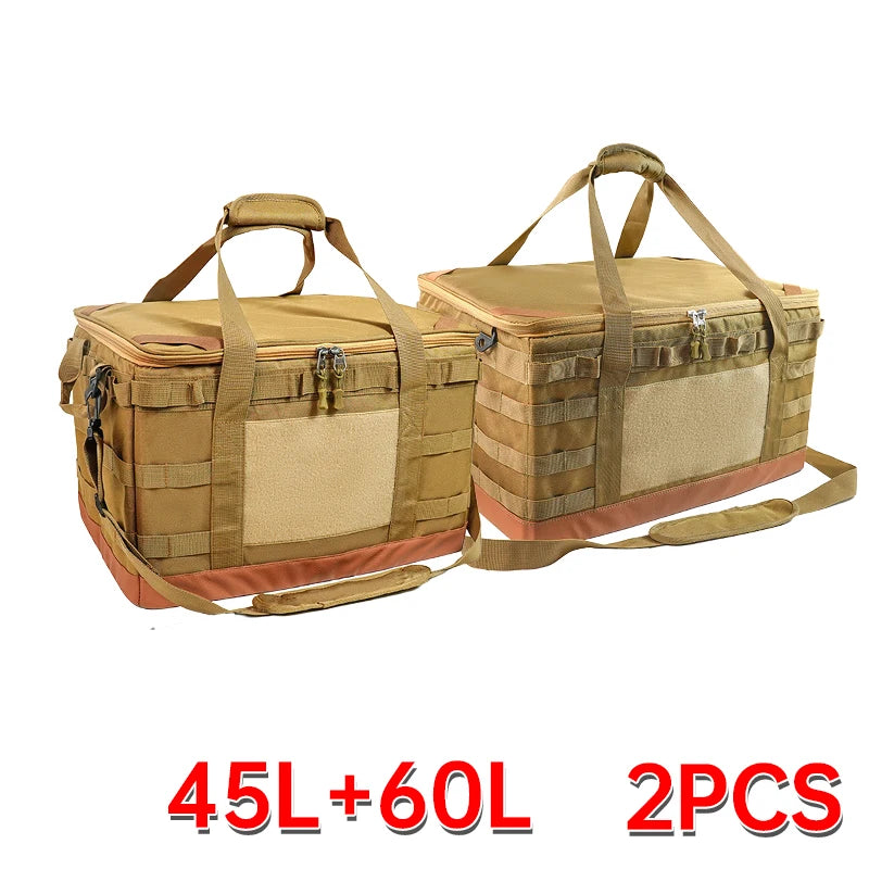 30-45-60L Outdoor Opbergtas | Grote Capaciteit Camping Tas voor Gasfles, Keukengerei en Picknick Benodigdheden