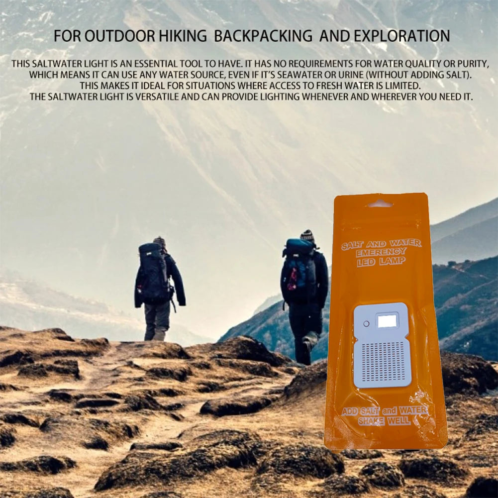 Tragbare Salzwasser-LED-Lampe – Notlicht für Camping, Nachtangeln und Outdoor-Abenteuer