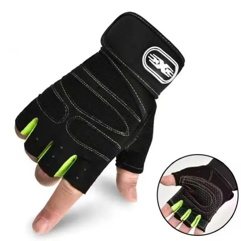 Ademende Half Finger Fitnesshandschoenen โ Slijtvaste Sporthandschoenen voor Fietsen, Klimmen & Outdoor