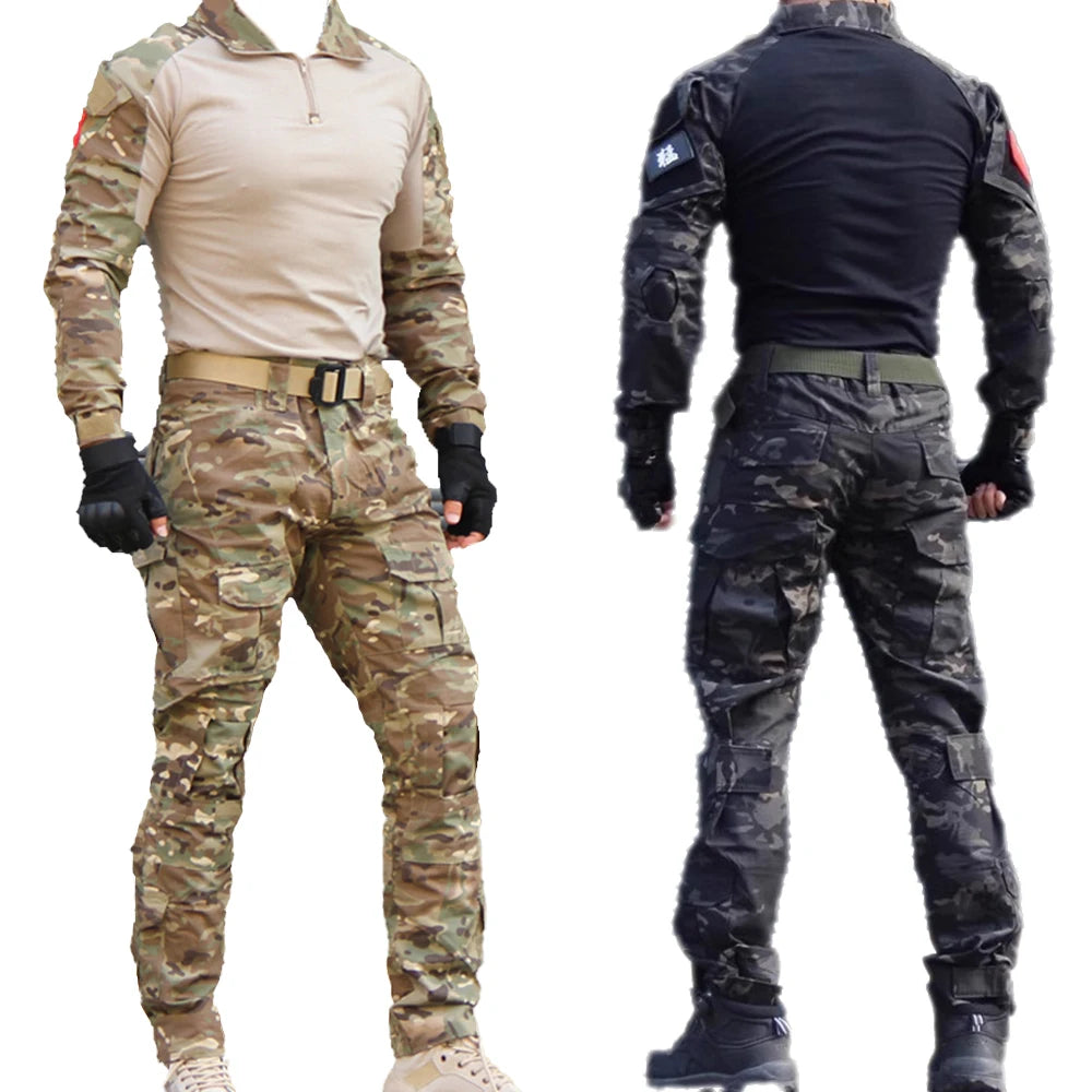 Taktische Uniform – Outdoor-Tarnbekleidungsset für Jagd, Airsoft, Paintball und Training