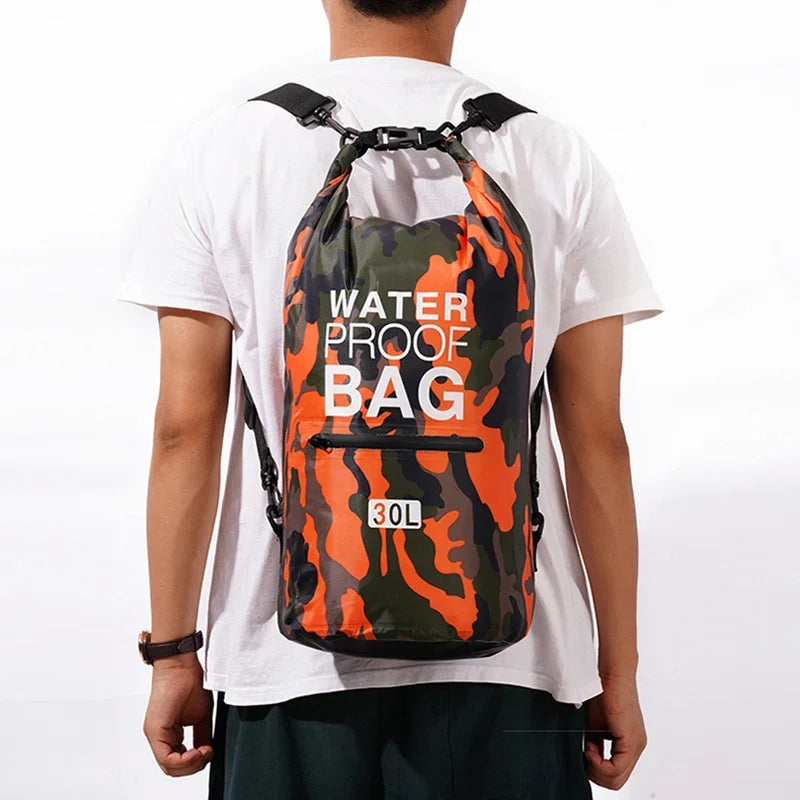 30L / 15L Waterdichte Dry Bags met Wet Scheidingsvak - Rugzak voor Kajakken, Varen, Zwemmen, en Outdoor Sporten