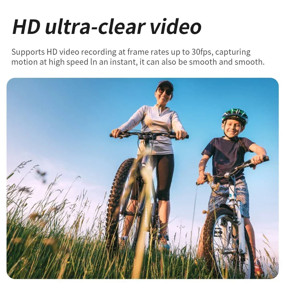 4K Ultra HD Pocket Action Camera - 270° Rotatable Vlog Wifi Mini Sports Camera with Waterproof Housing