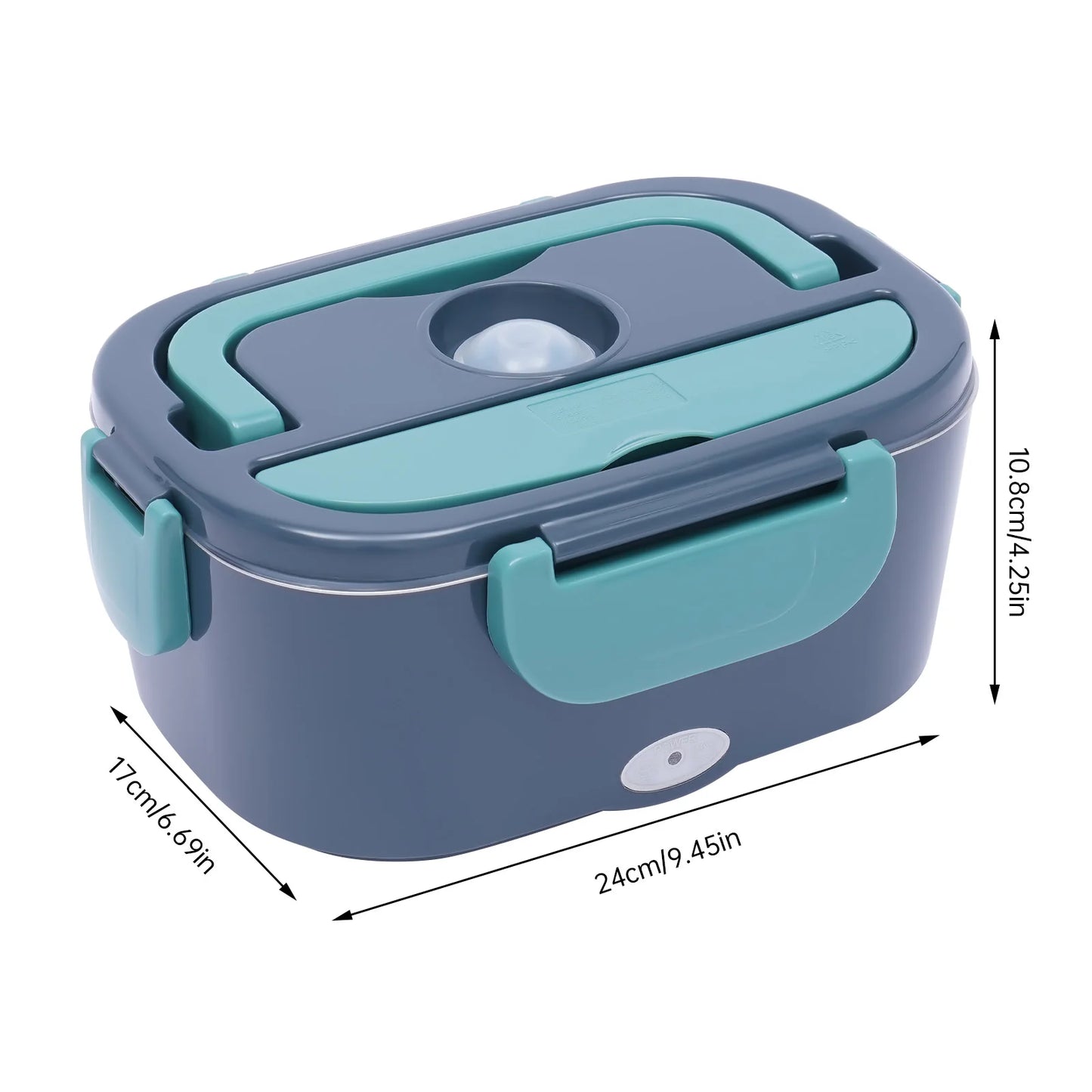 3-in-1 Elektrische Lunchbox | 1.5L | Warmhoud Lunchbox met 2 Compartimenten | Voor Auto (12V) & Vrachtwagen (24V)