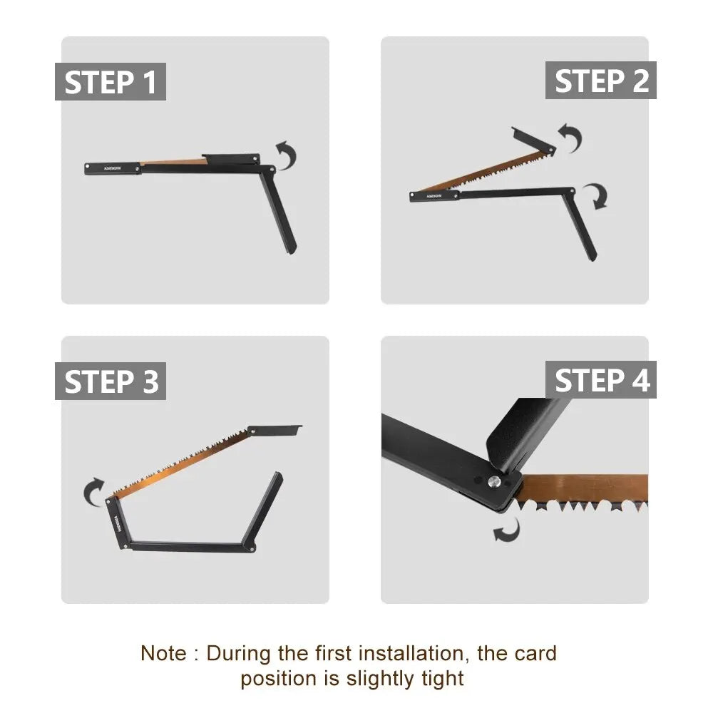 Outdoor Vouwzaag - 32 cm Manganese Hacksaw Blad met Opslag, Draagbare Logging Zaag voor Houttakken, Kamperen en Tuinwerk