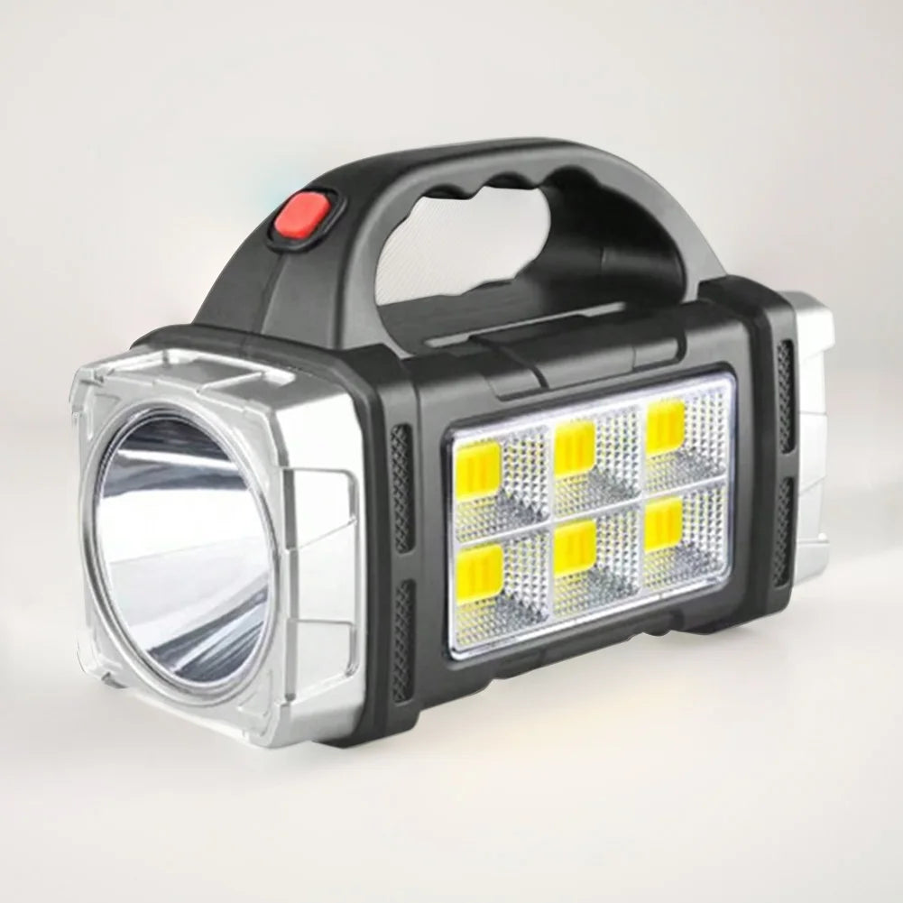 Krachtige Draagbare Zaklamp | USB & Zonne-oplaadbaar | Camping & Outdoor