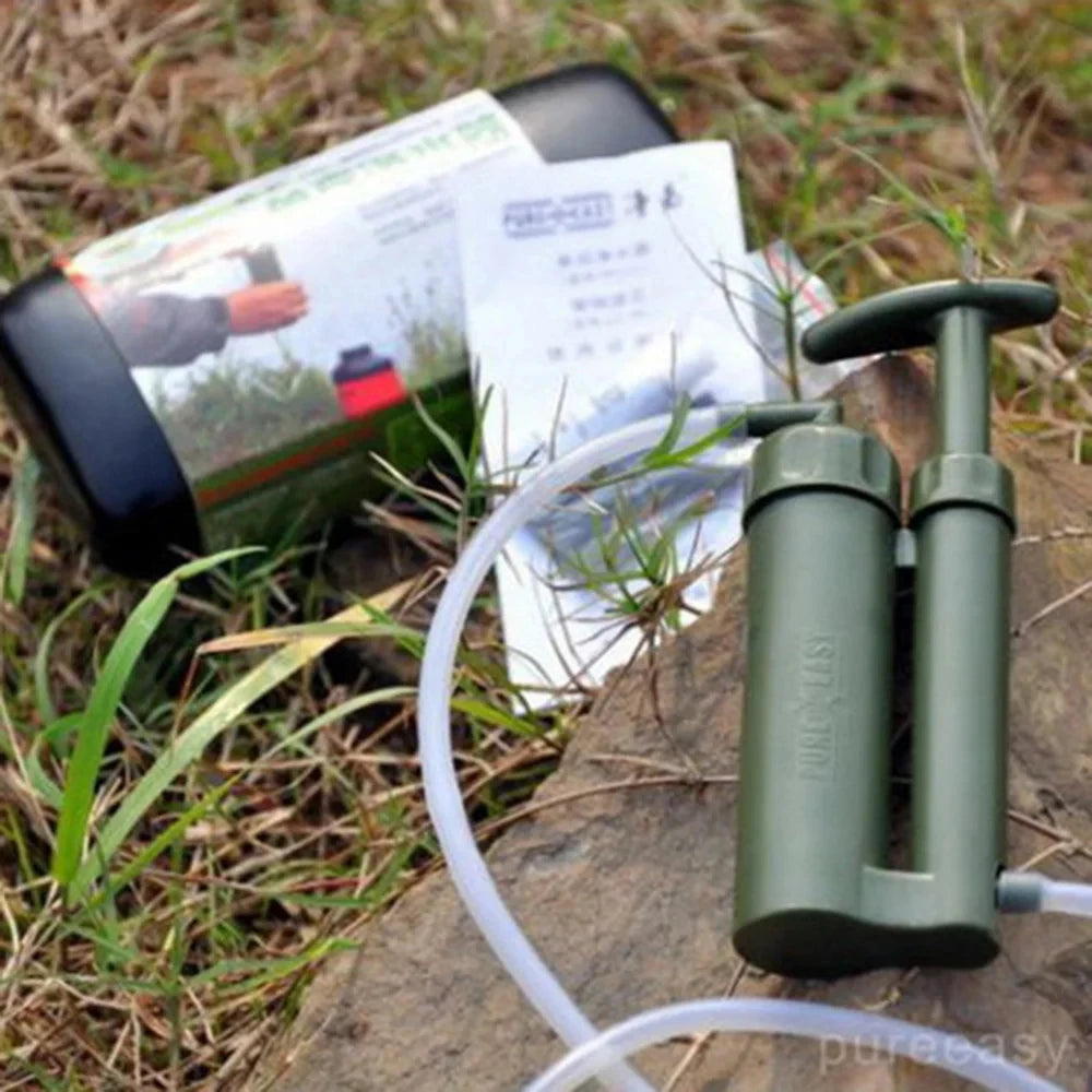 Mini Pocket Waterfilter - Draagbare Outdoor Survival Drinkwaterzuiveraar voor Reizen, Hiking en Camping