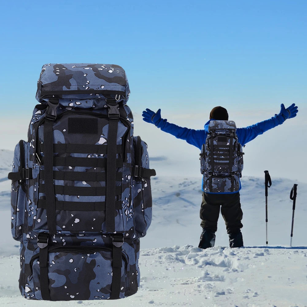 80L Tactische Rugzak - Grote Capaciteit Waterdichte Bergbeklimming Rugzak voor Hiking & Outdoor