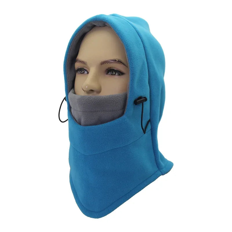 Winter Fietshoed & Ski Cap - Unisex Gevoerde Balaclava met Masker en Oorkleppen