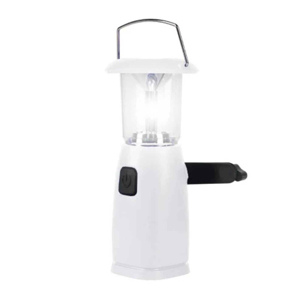 6-LED Solar & Hand Crank Dynamo Camping Lantaarn | Oplaadbare LED Zaklamp