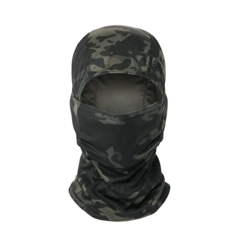 Camouflage Balaclava Hoed voor Fietsers & Jagers – Volledige Gezichtsmasker voor Buiten, Skiën, Motorhelm Binnenmuts