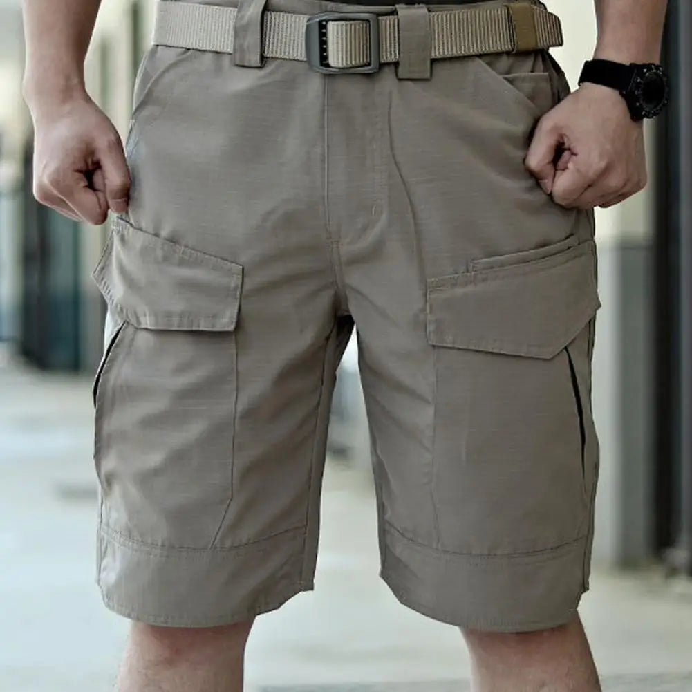 Heren Cargo Shorts – Waterdichte Outdoor Korte Broek met Meerdere Zakken