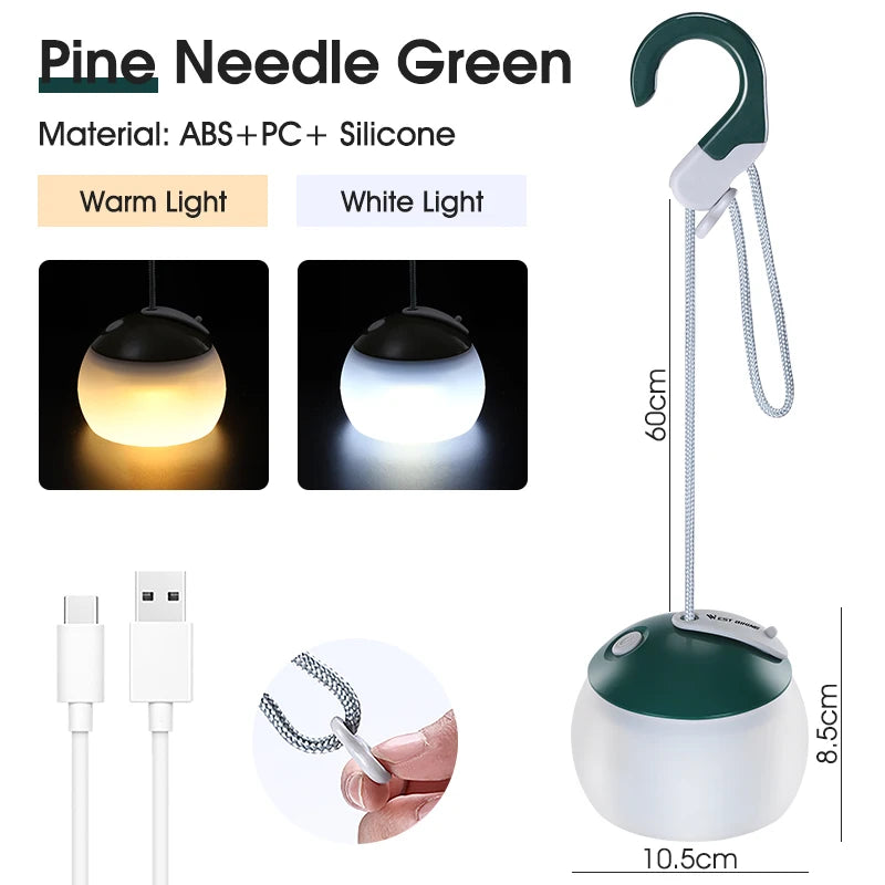 Camping Tent Hanging Light | USB Oplaadbare LED Lamp voor Outdoor Kamperen en Noodverlichting