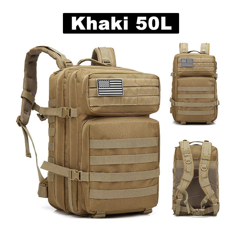 Tactische Rugzak 25L/35L/50L – Waterdichte Outdoor Reistas voor Heren & Dames | Grote Capaciteit & Multifunctioneel