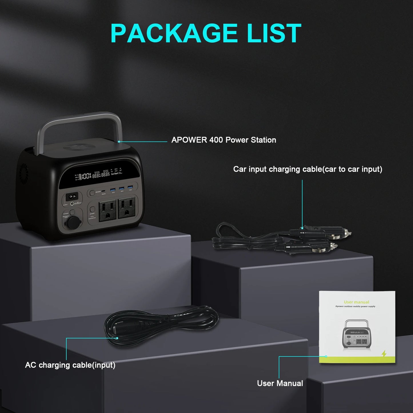 200W Draagbare Power Station – 60000mAh LiFePO4 Batterij | 192Wh Solar Generator voor Camping & Outdoor