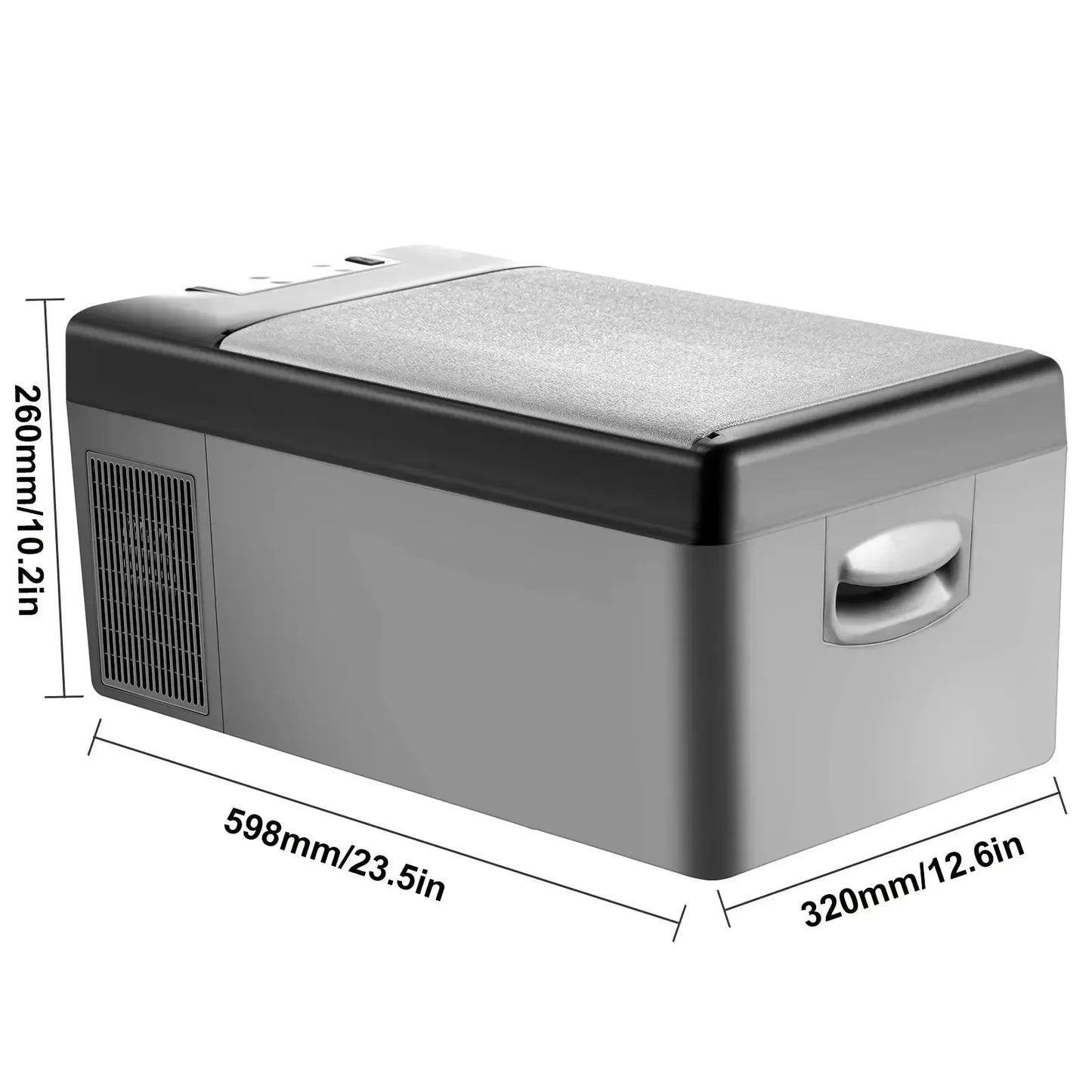 35L-50L Draagbare Autokoelkast – Mini Koelbox met Compressor, 12/24V DC en 110-240V AC, Ideaal voor Camping en Reizen